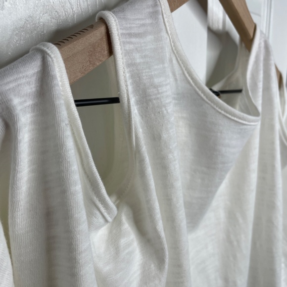 BluHeaven Open Shoulder Detail - White - Cotton/ Poly Tunic - Picture 4 of 7